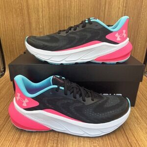 Under Armour Turbulence 3 Running Shoes Youth 6Y Black Pink Blue New 6011026-001